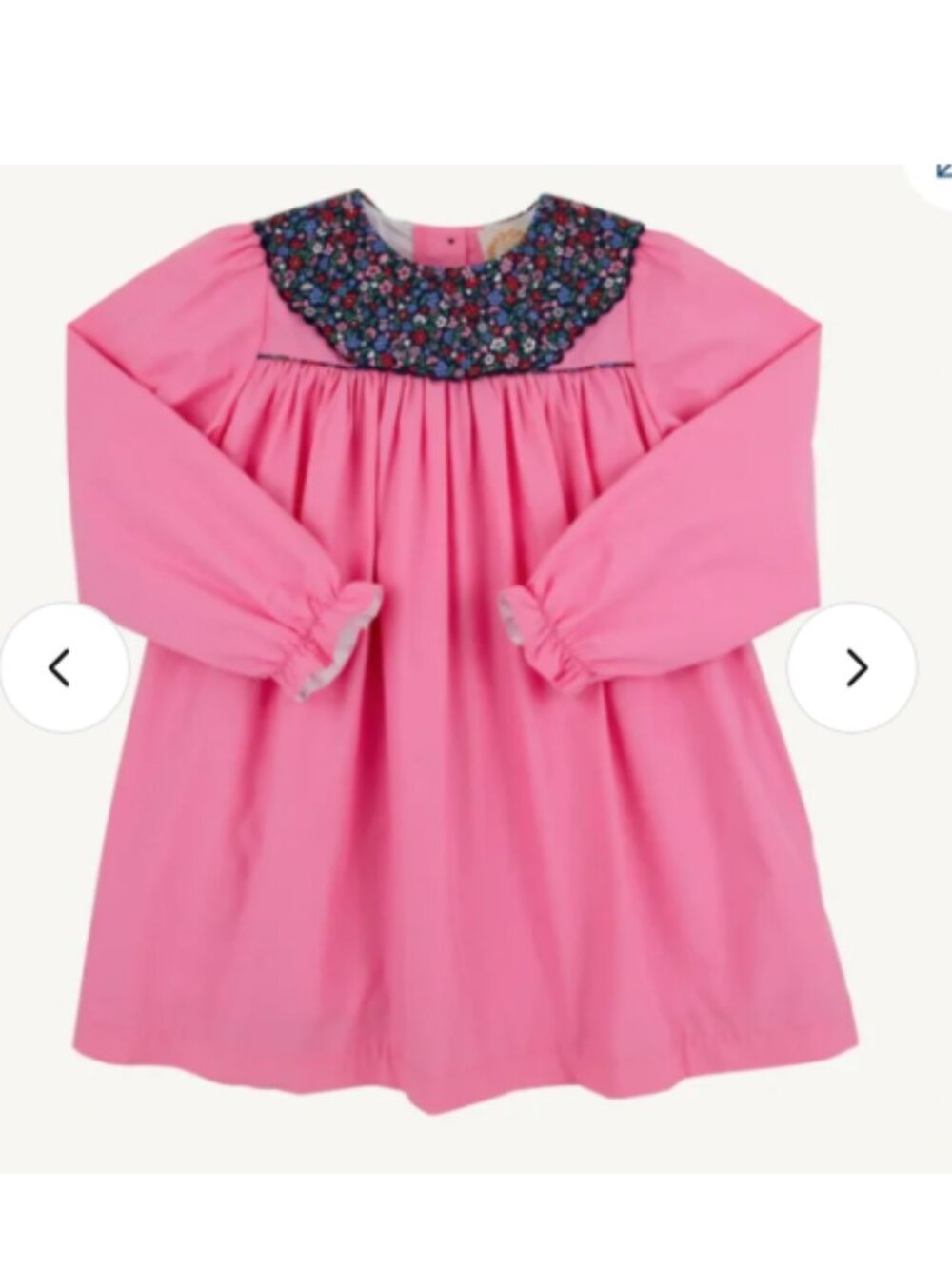 TBBC Long Sleeve Mary Dal Dress Hot Pink Fairfax Farm Floral beaufort bonnet 5